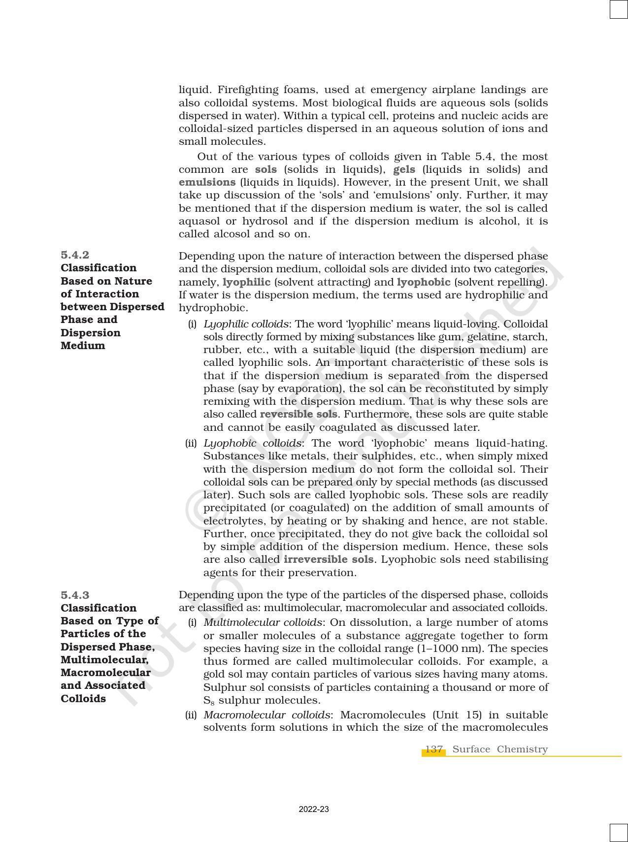 NCERT Book for Class 12 Chemistry Chapter 5 Surface chemistry - Page 15