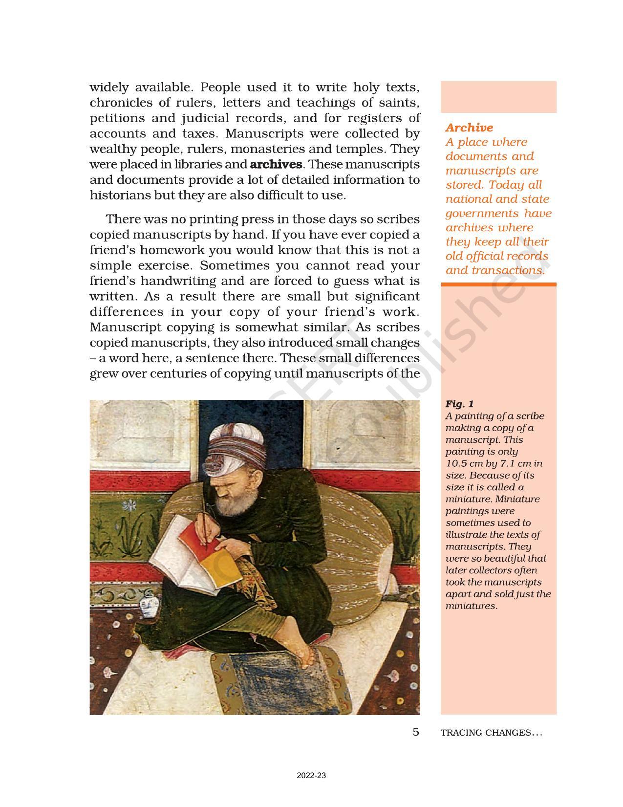 NCERT Book for Class 7 Social Science(History): Chapter 1-Tracing Changes Through a Thousand Years - Page 5