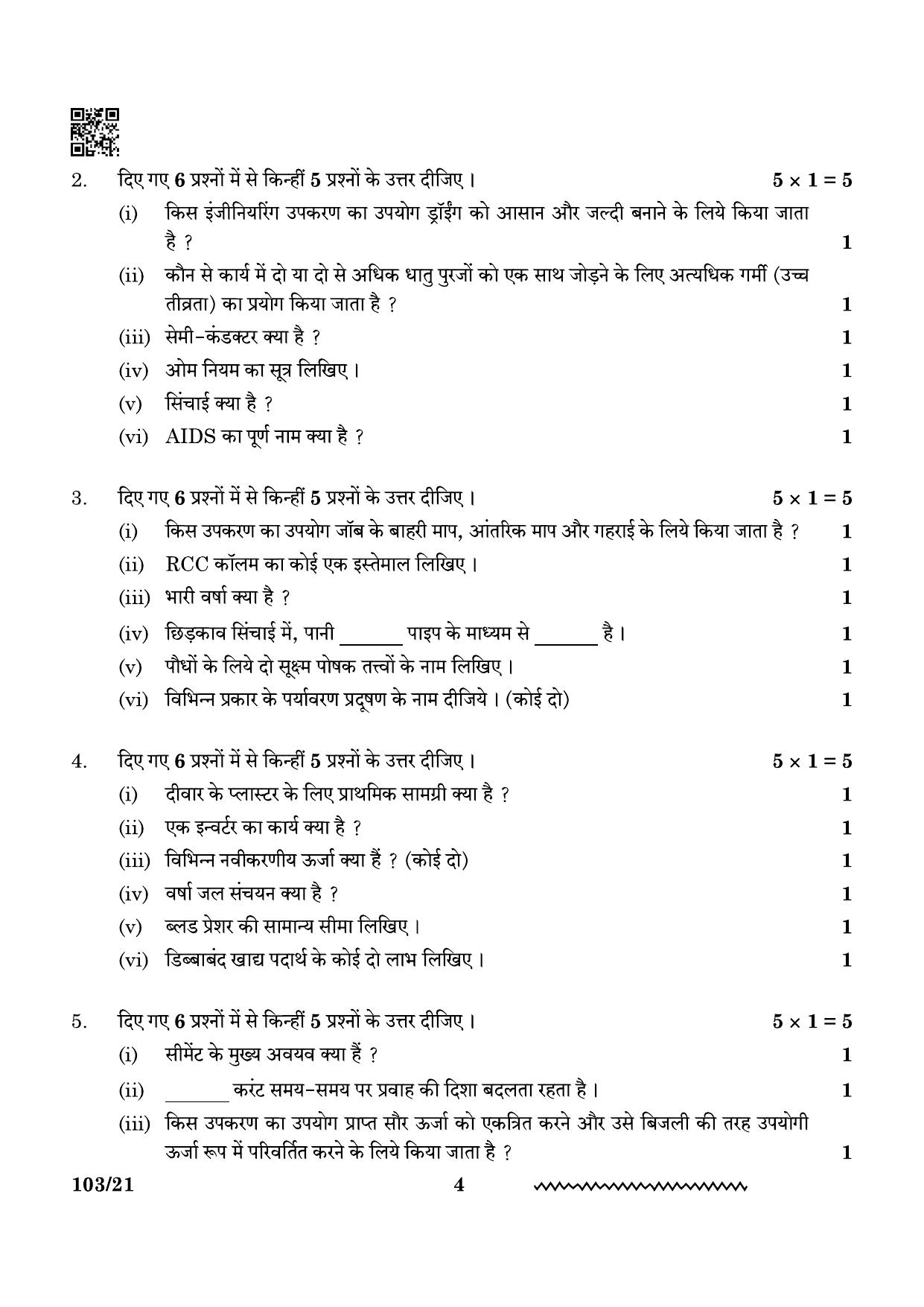 CBSE Class 10 Multi Skill Foundation Course 2024 Question Paper - Page 4