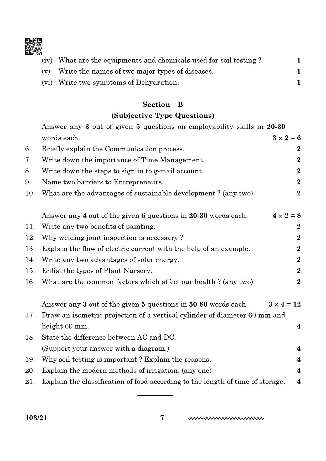 CBSE Class 10 Multi Skill Foundation Course 2024 Question Paper - Page 7