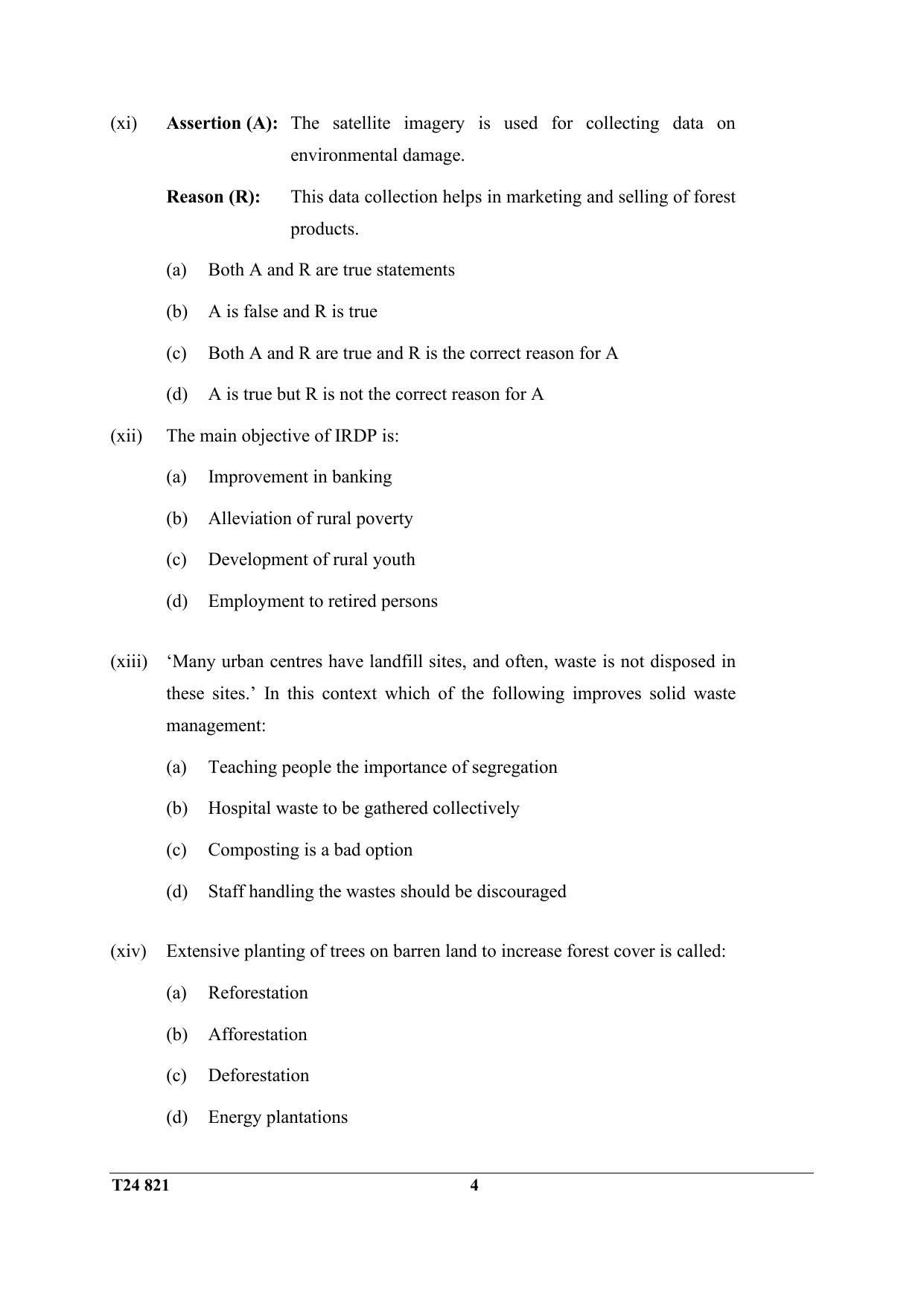 ICSE Class 10 Environmental Science 2024 Question Paper - Page 4