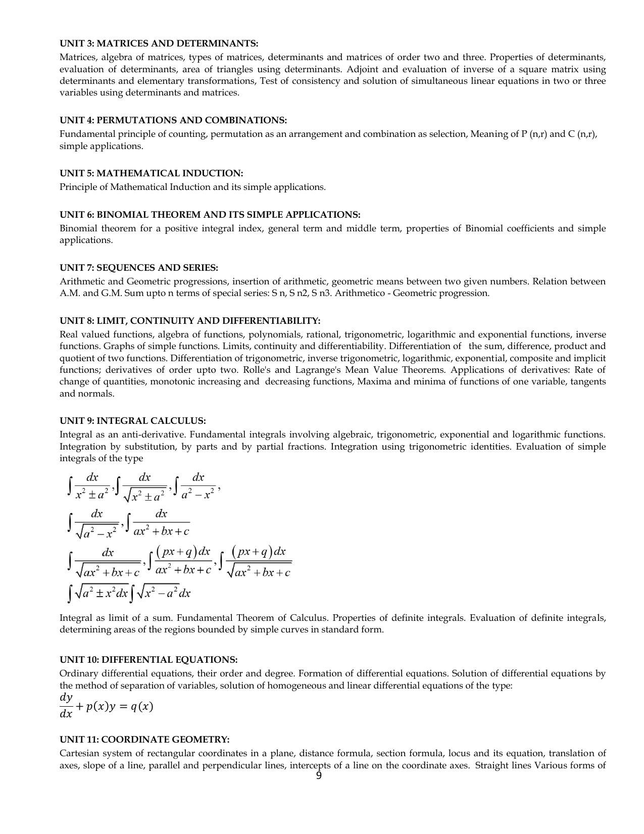 SAAT Syllabus - Page 9