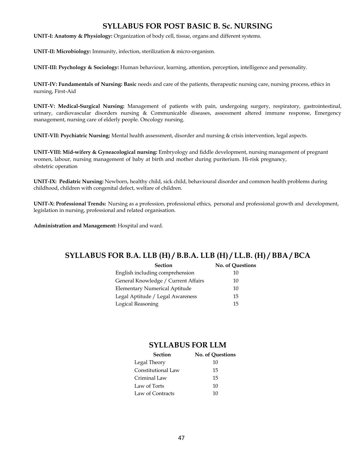 SAAT Syllabus - Page 47