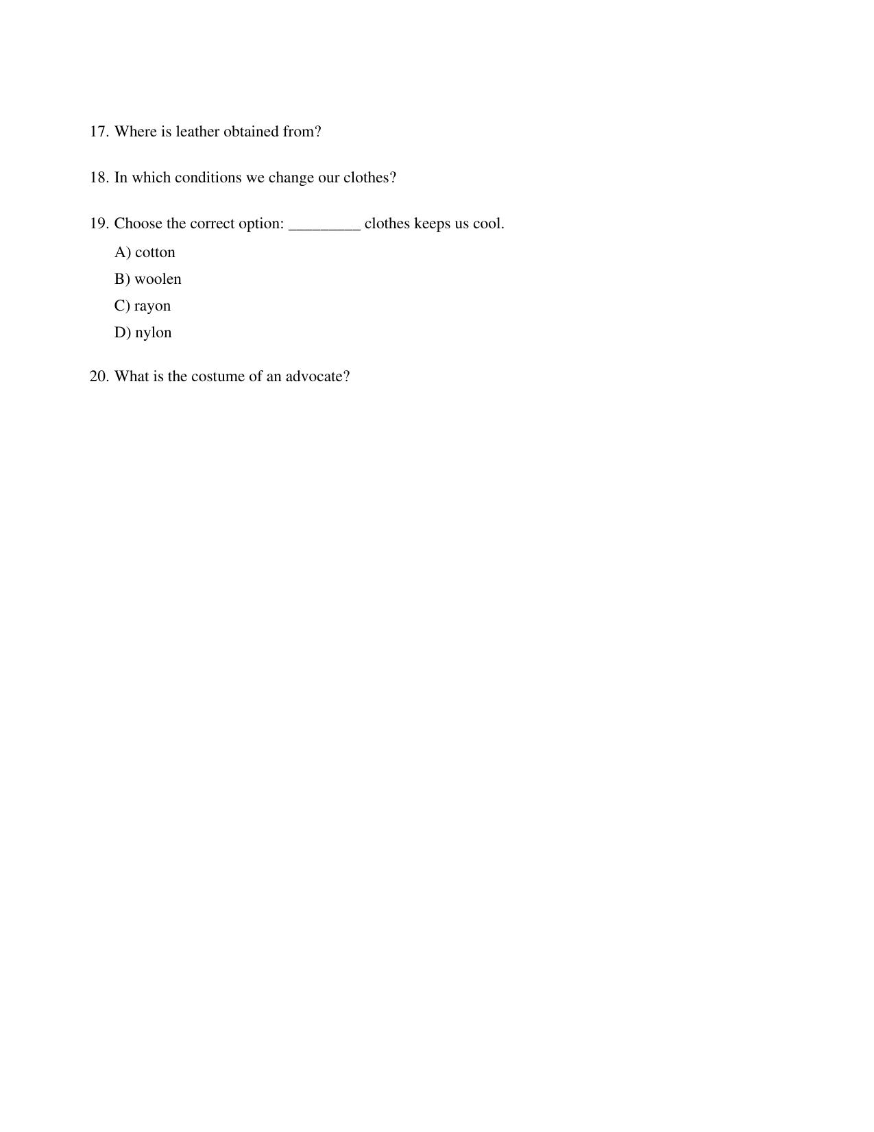CBSE Class 1 EVS My body helps me Worksheets - Page 3