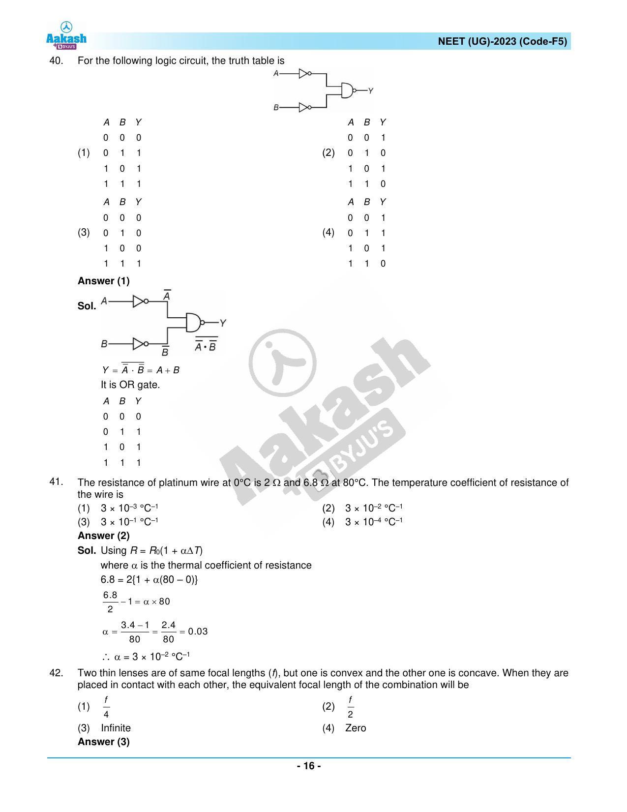 NEET 2023 Question Paper F5 - Page 16
