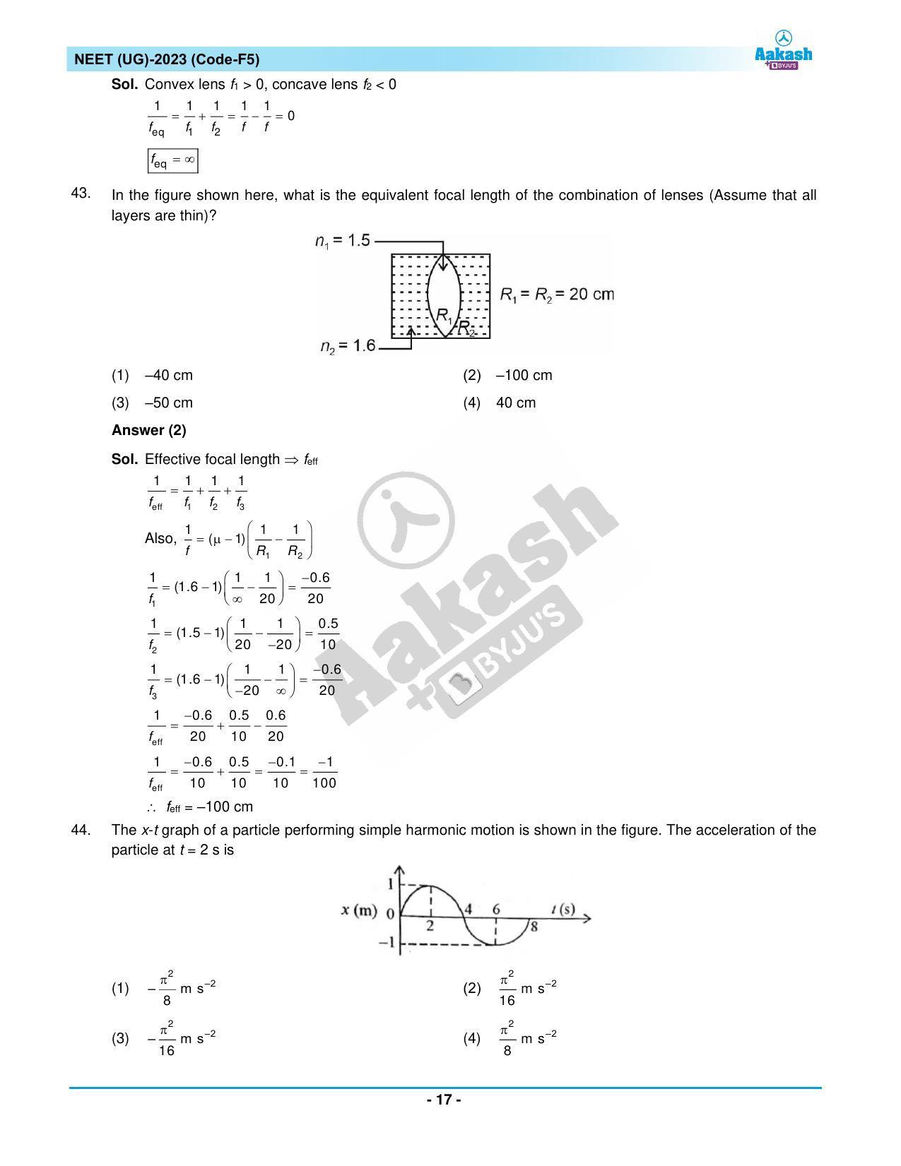NEET 2023 Question Paper F5 - Page 17