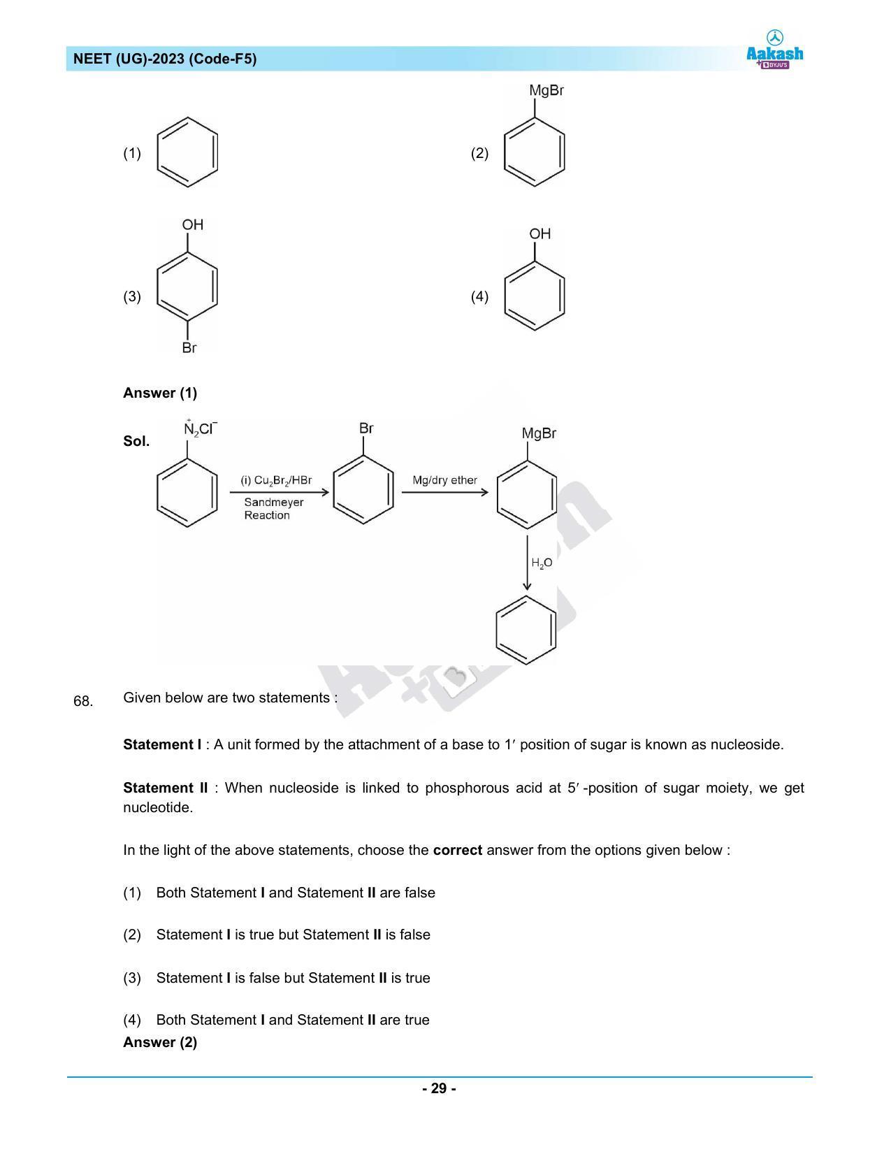 NEET 2023 Question Paper F5 - Page 29