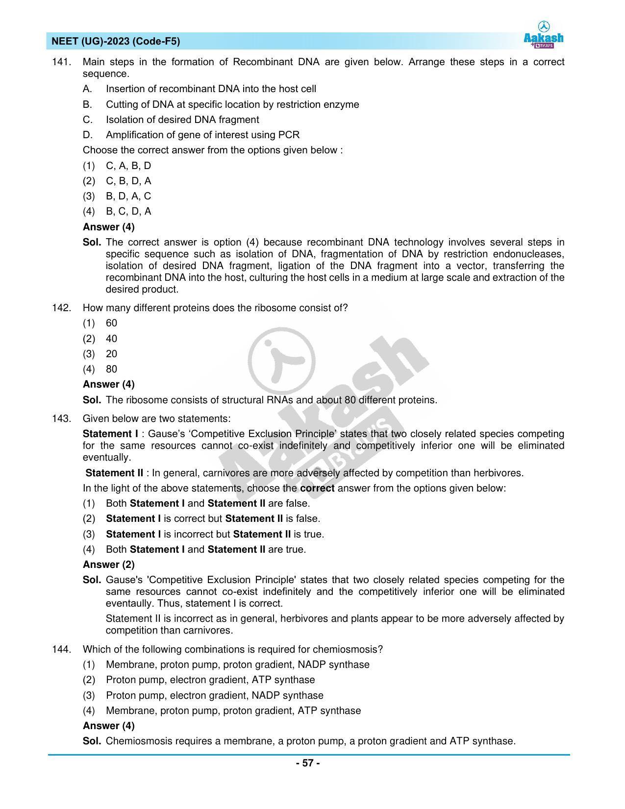 NEET 2023 Question Paper F5 - Page 57
