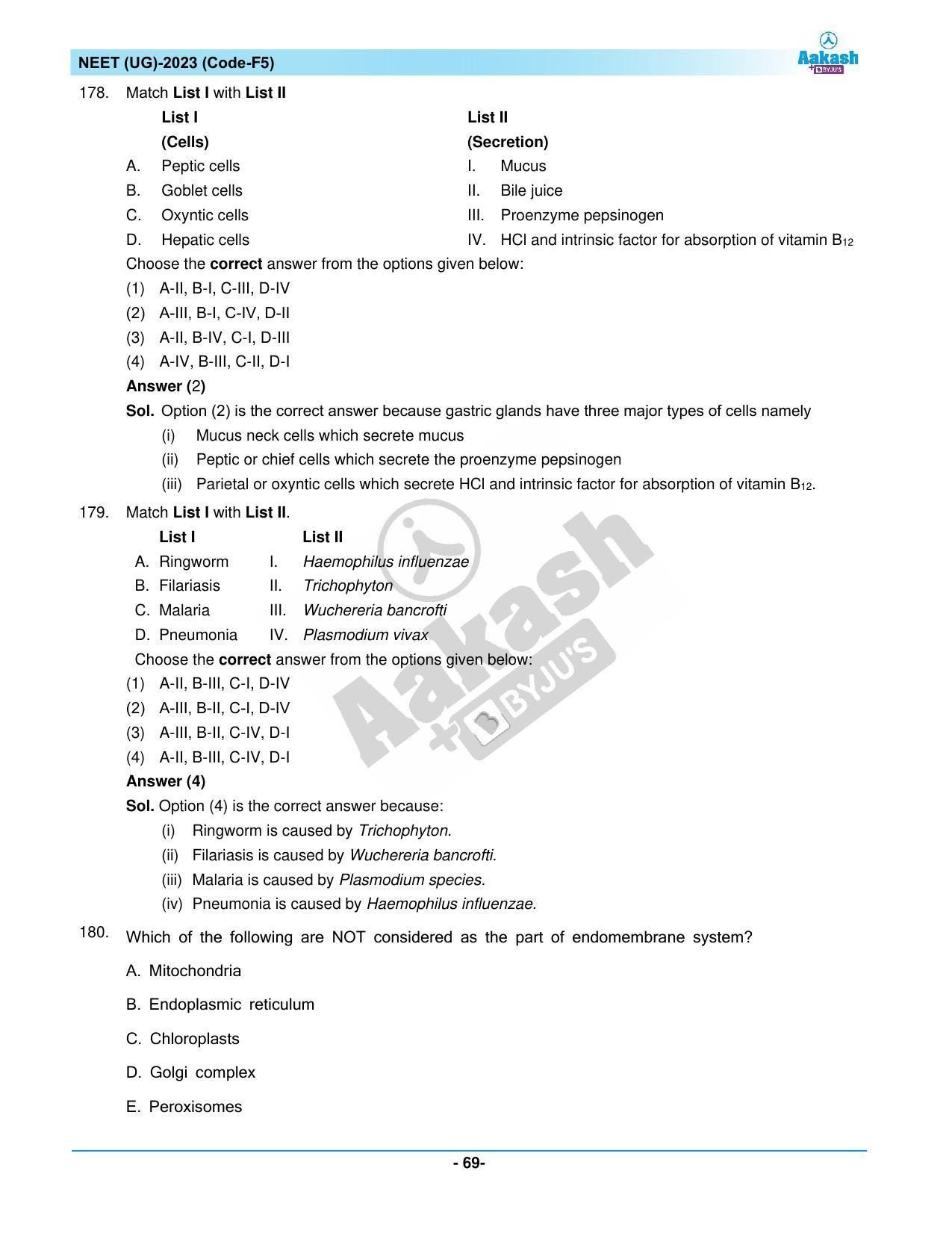 NEET 2023 Question Paper F5 - Page 69