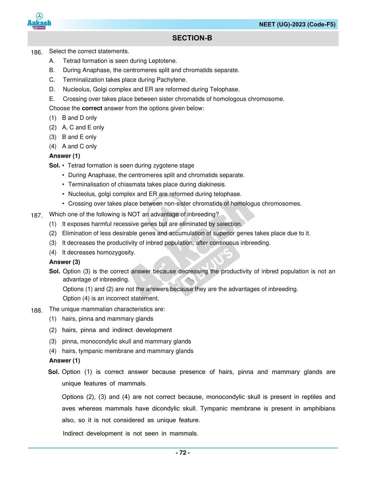 NEET 2023 Question Paper F5 - Page 72