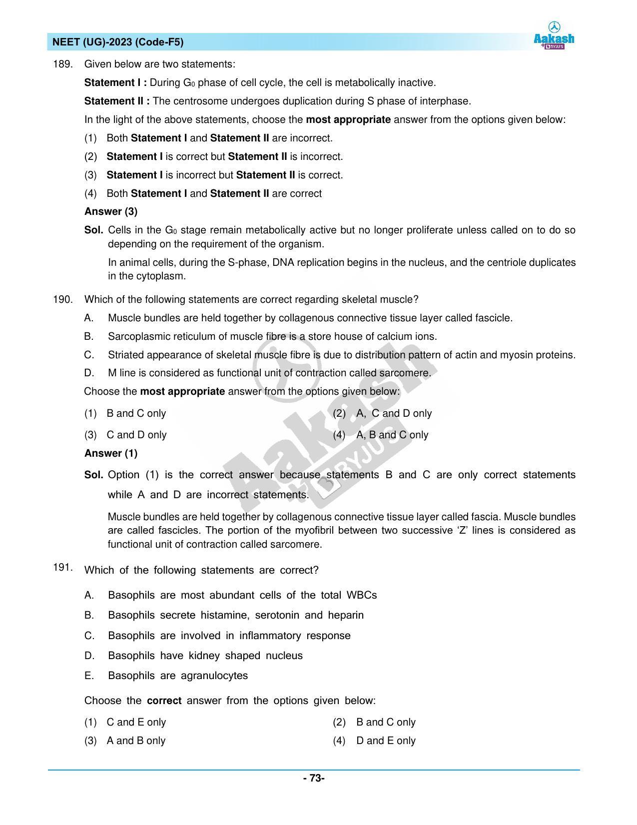 NEET 2023 Question Paper F5 - Page 73