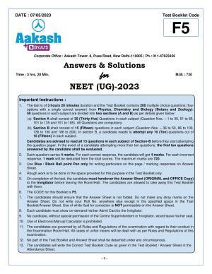 NEET 2023 Question Paper F5