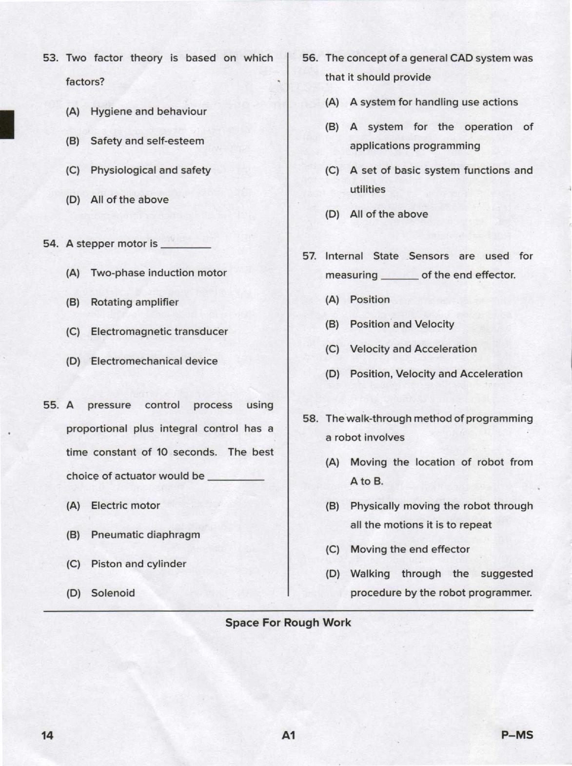 Karnataka PGCET 2020 Mechanical Engineering Question Paper - Page 14
