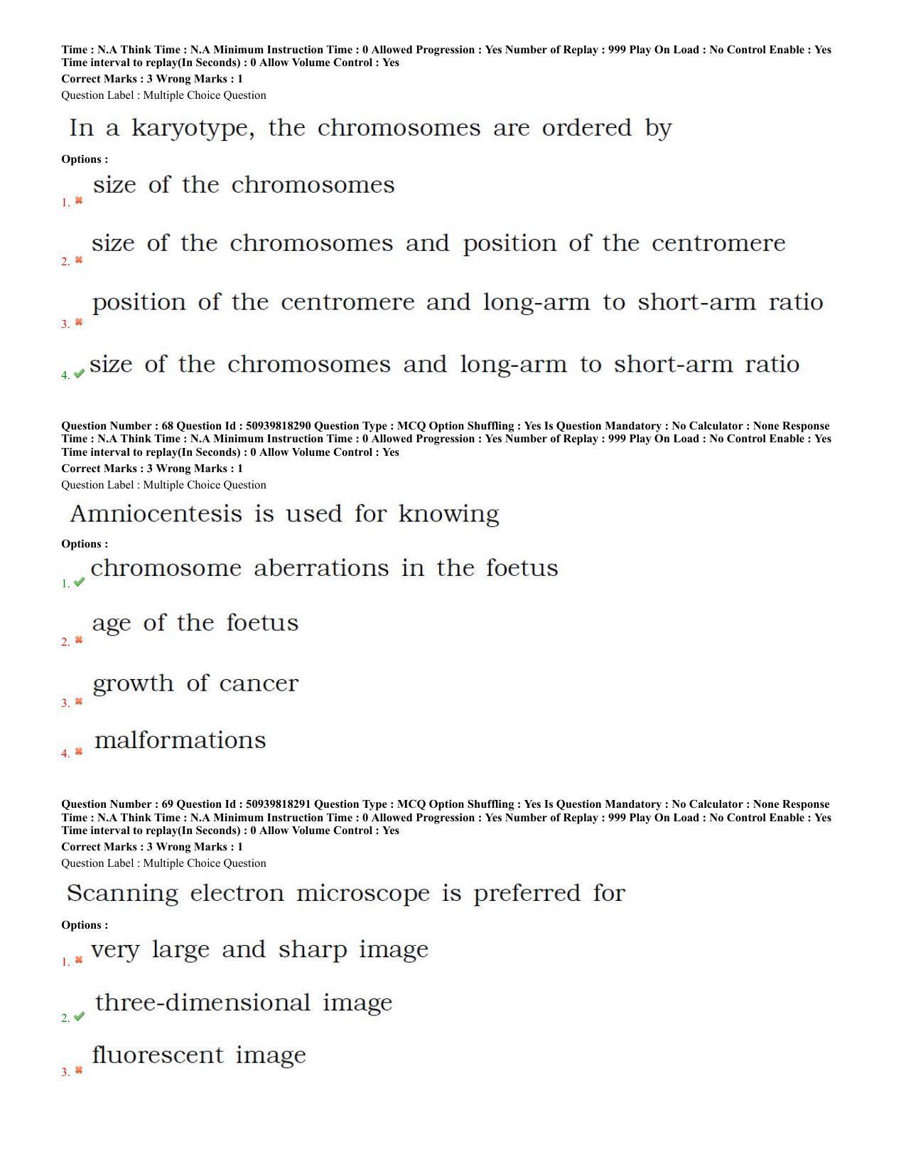 BHU RET Human and Clinical, Genetics (at Centre for Genetic 2020 Question Paper - Page 29