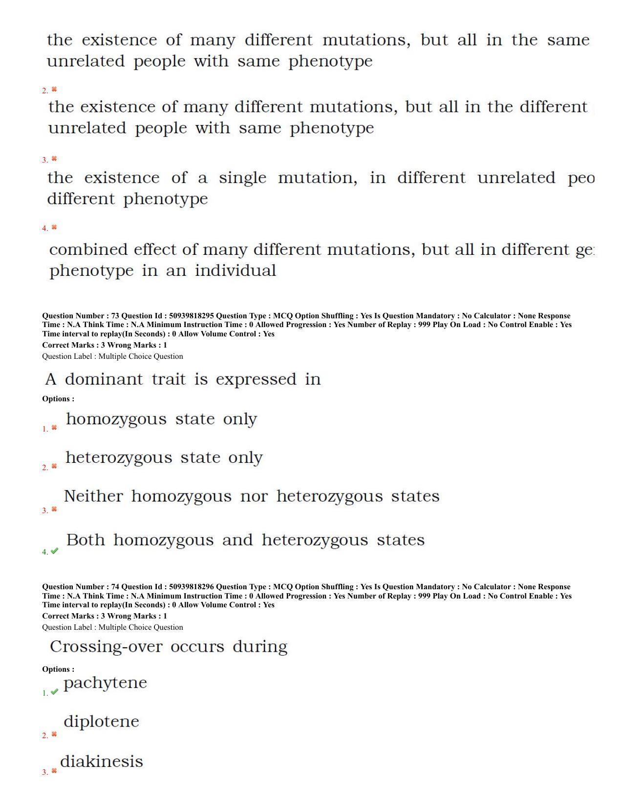 BHU RET Human and Clinical, Genetics (at Centre for Genetic 2020 Question Paper - Page 31