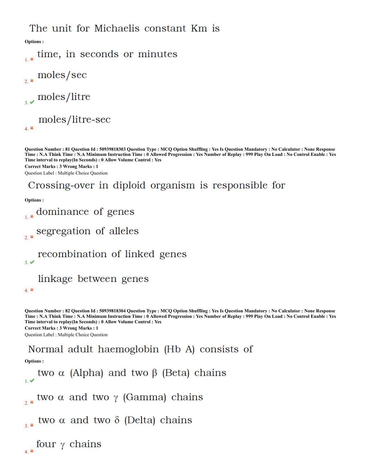 BHU RET Human and Clinical, Genetics (at Centre for Genetic 2020 Question Paper - Page 34