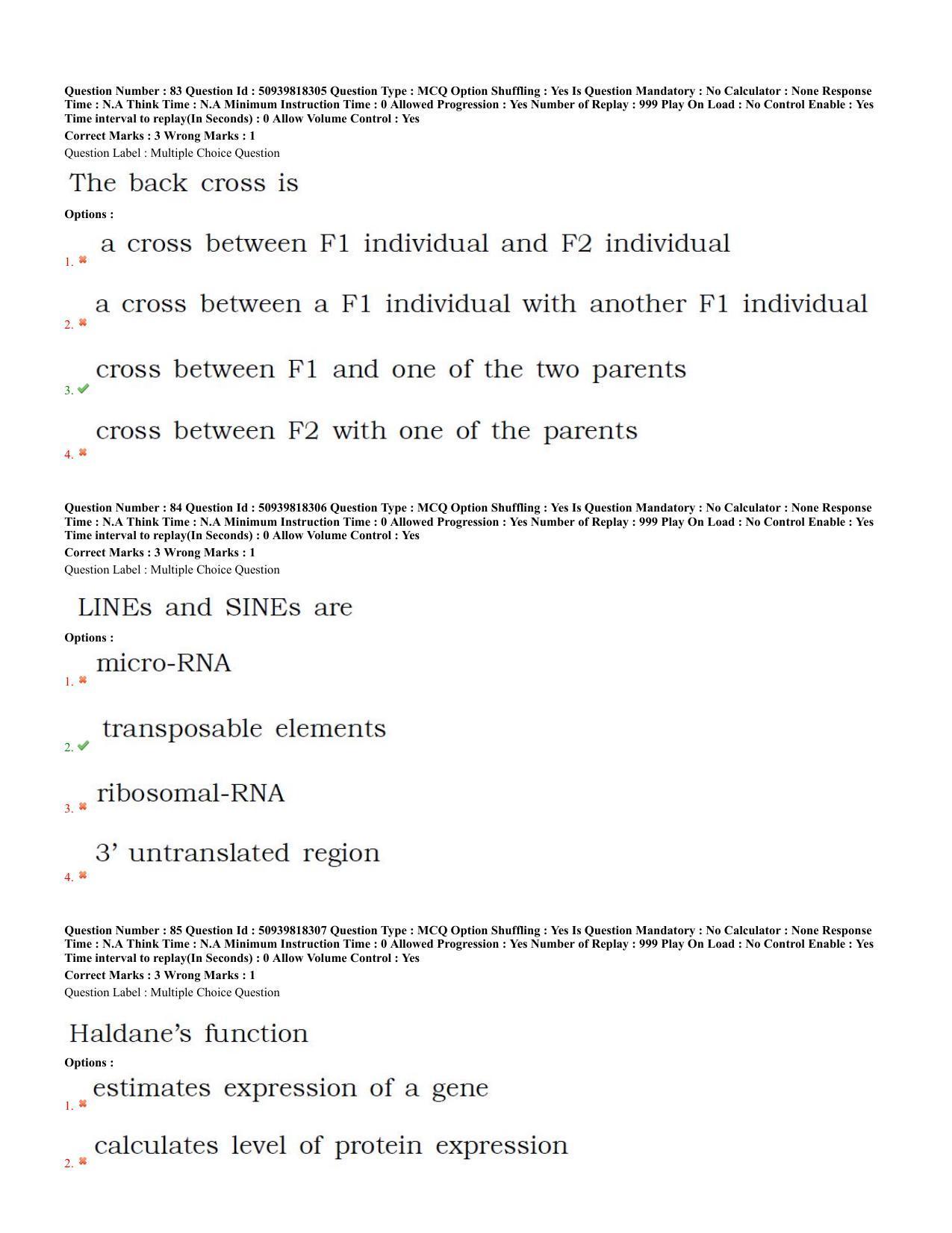 BHU RET Human and Clinical, Genetics (at Centre for Genetic 2020 Question Paper - Page 35