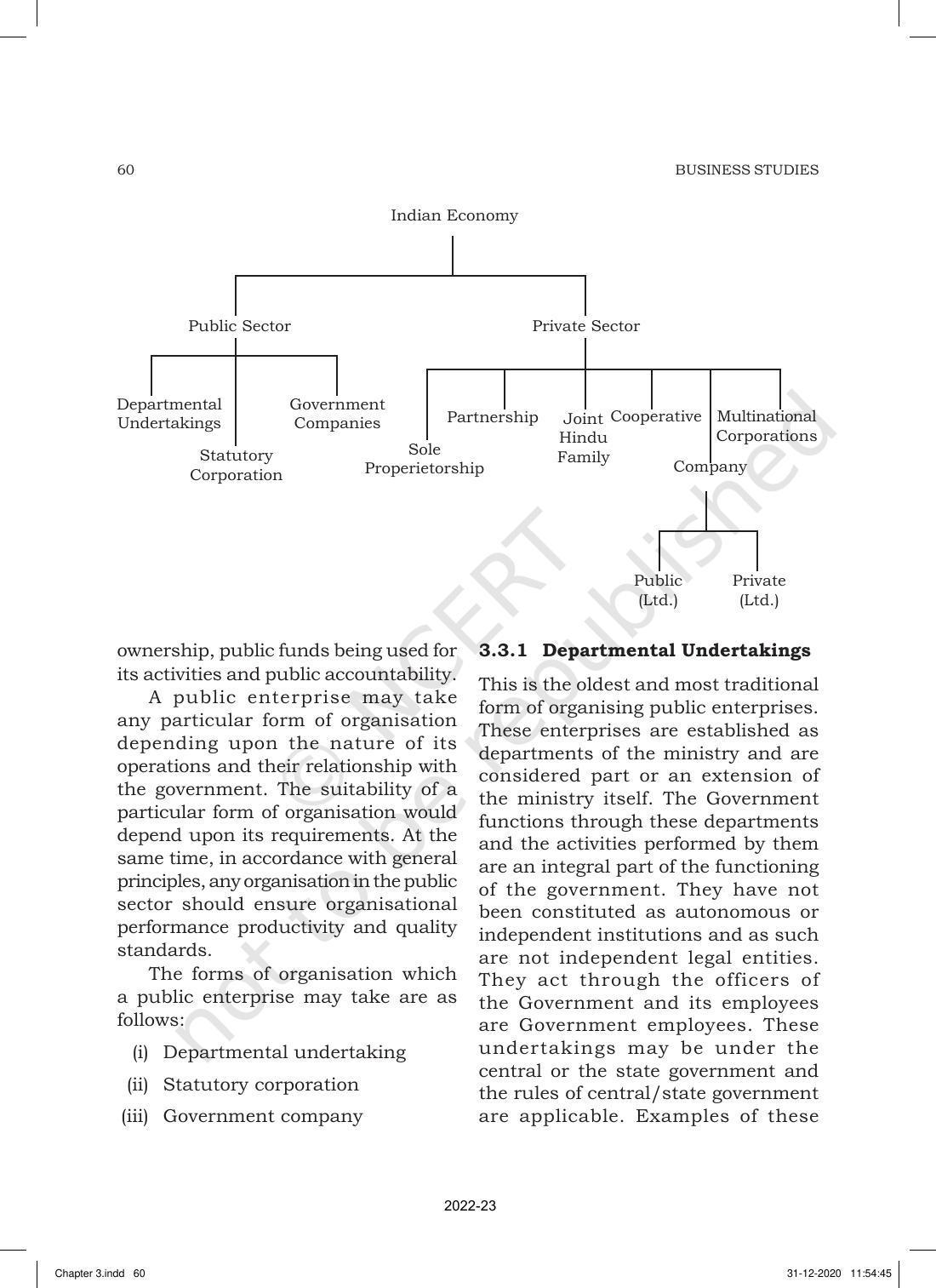 NCERT Book for Class 11 Business Studies Chapter 3 Private, Public and Global Enterprises - Page 4