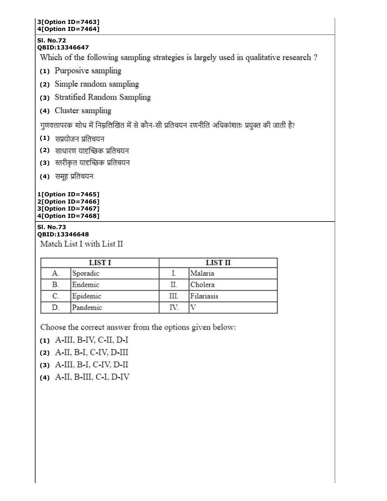 CUET (PG) 2022: PGQP-35 Public Health (3-09-2022) Question Paper - Page 33