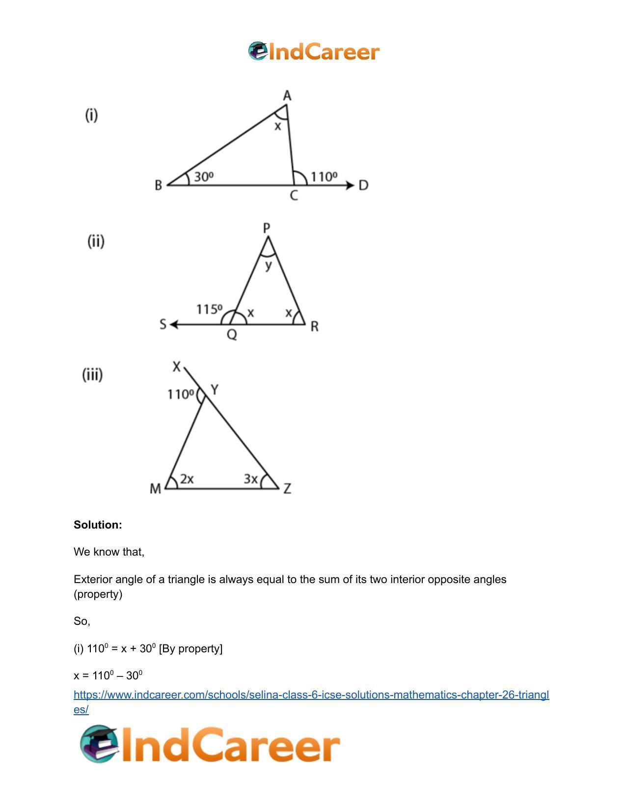 Selina Class 6 ICSE Solutions Mathematics : Chapter 26- Triangles - Page 9
