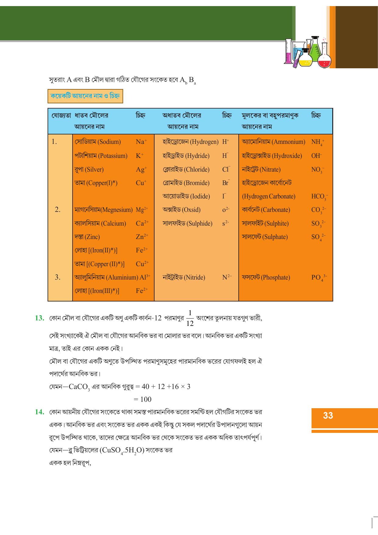 Tripura Board Class 9 Science Bengali Version Workbooks - Page 39