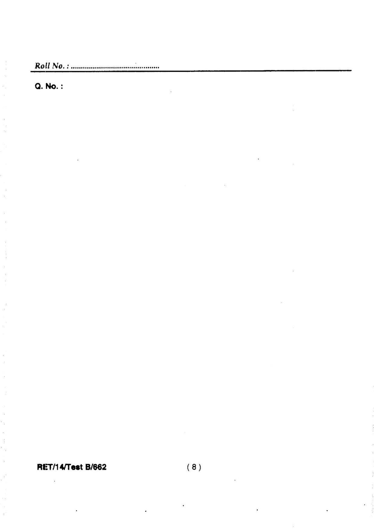 BHU RET Surgical Oncology 2014 Question Paper - Page 10