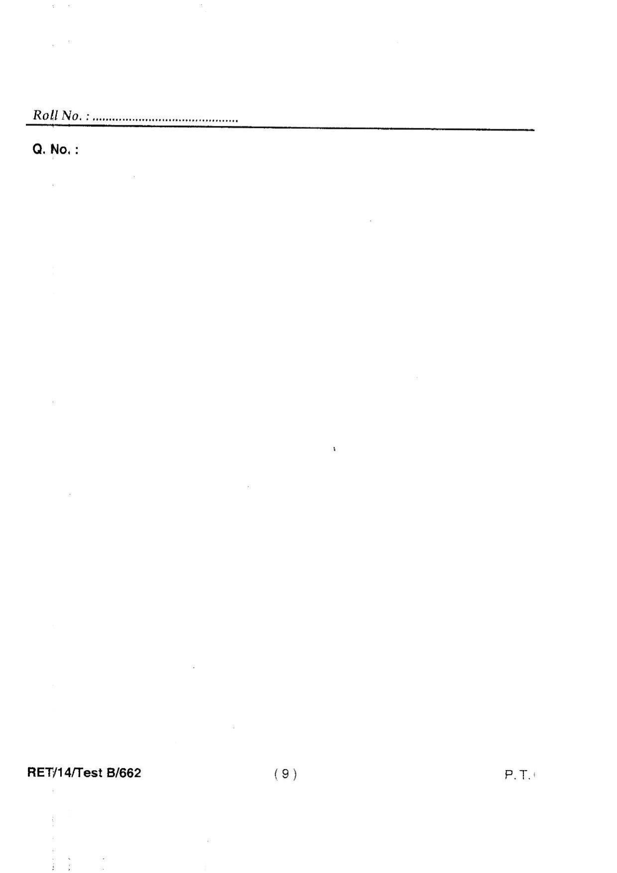 BHU RET Surgical Oncology 2014 Question Paper - Page 11