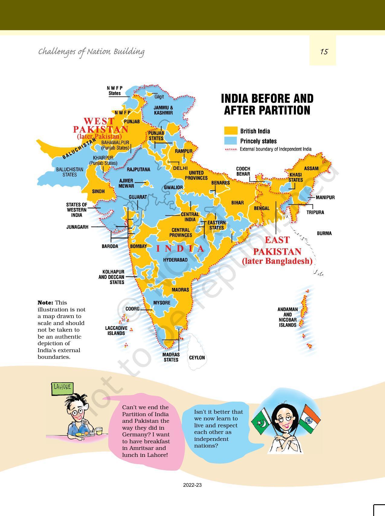 NCERT Book for Class 12 Political Science (Politics In India Since Independence) Chapter 1 Challenges of Nation Building - Page 14