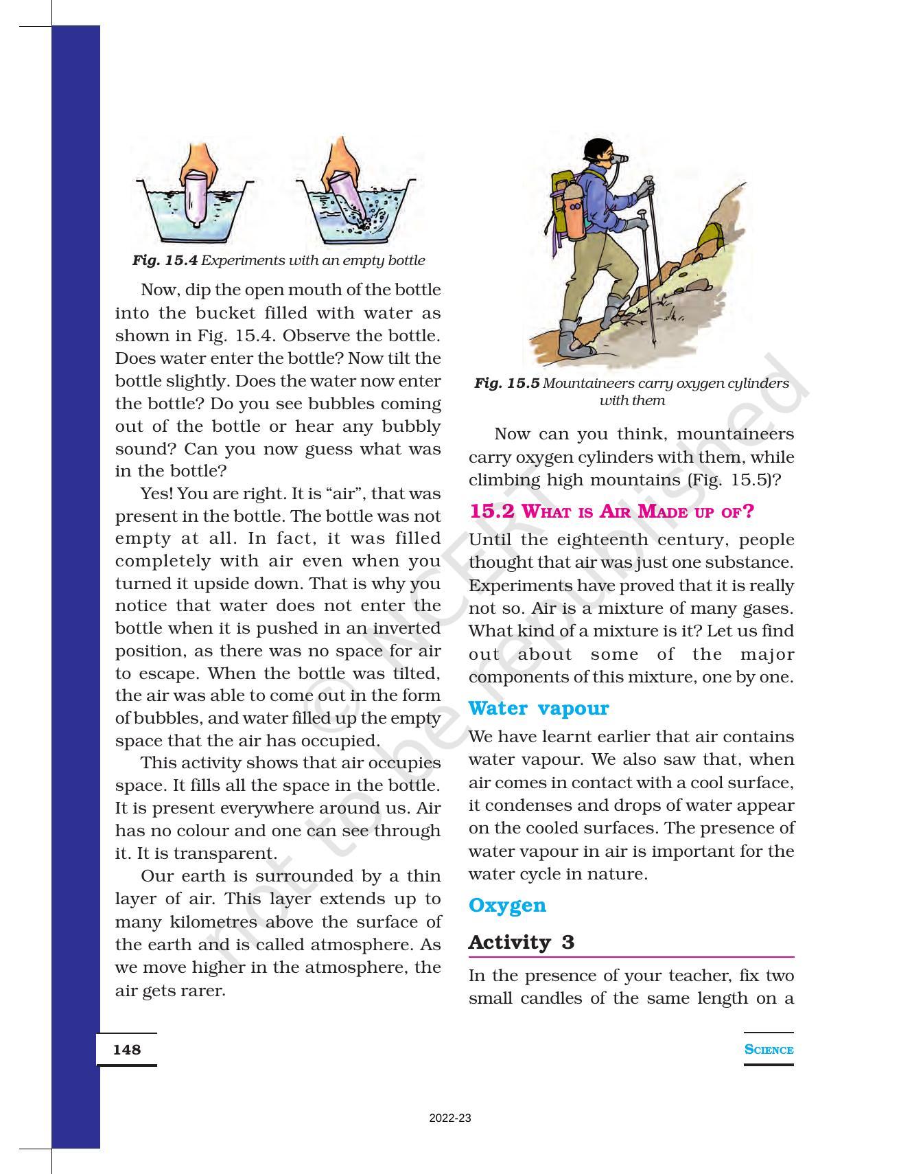 NCERT Book for Class 6 Science: Chapter 15-Air Around Us - Page 2