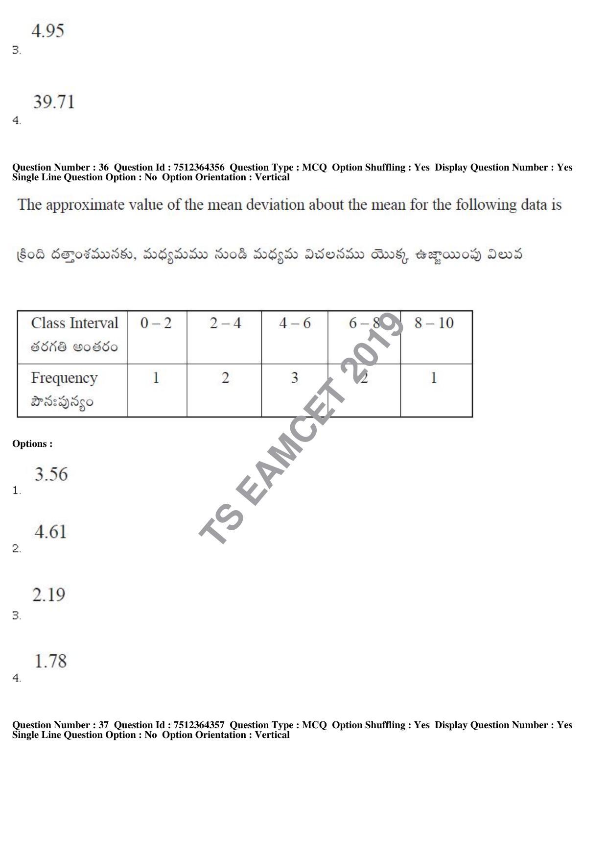 TS EAMCET 2019 Engineering Question Paper with Key (3 May 2019 Afternoon) - Page 25