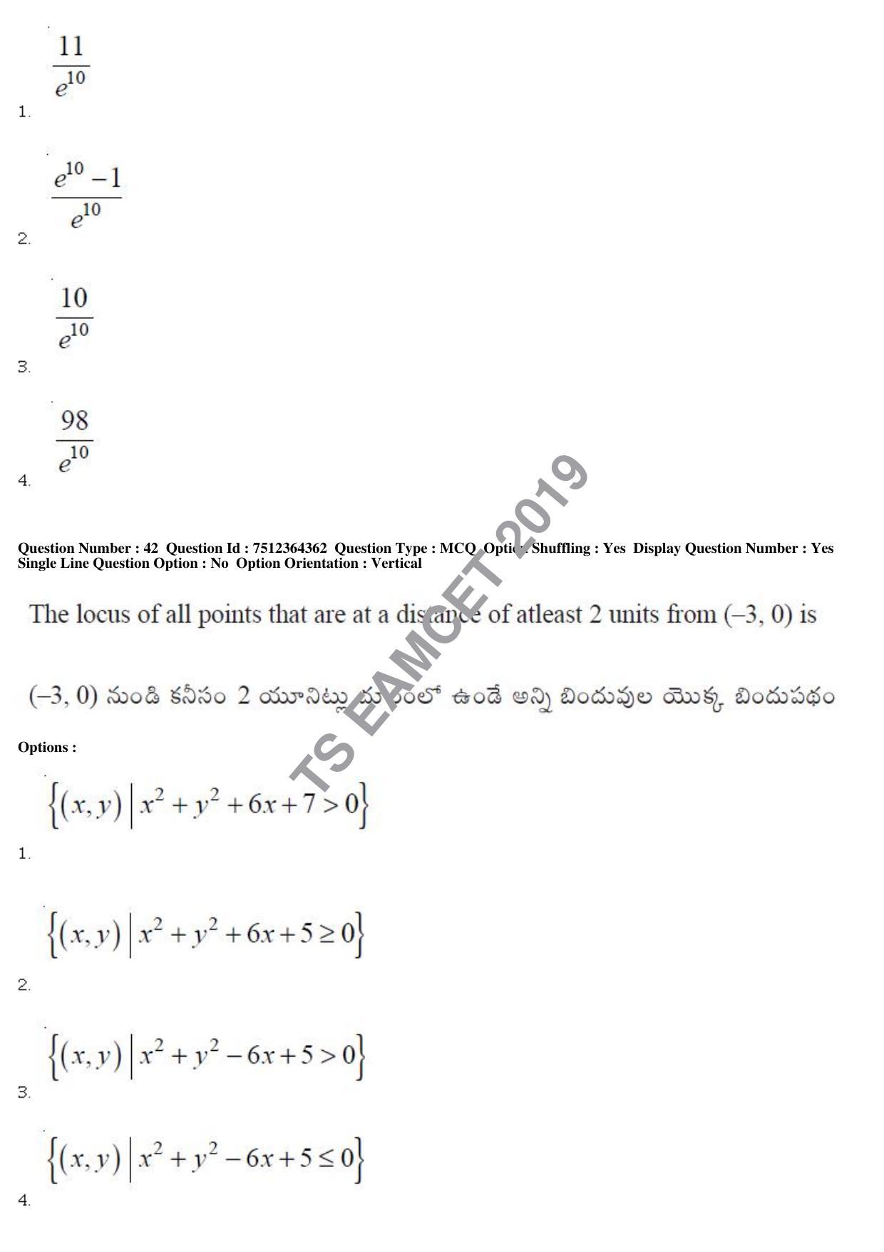 TS EAMCET 2019 Engineering Question Paper with Key (3 May 2019 Afternoon) - Page 29