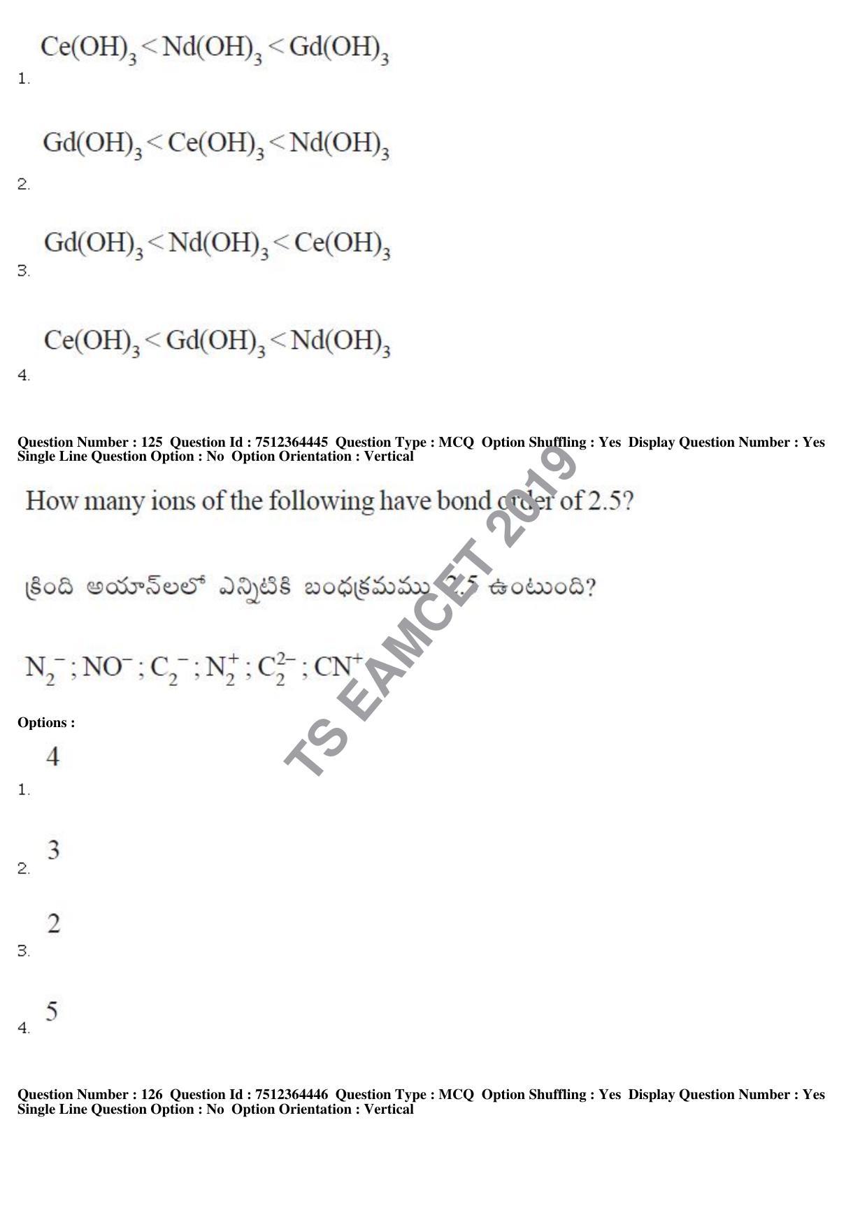 TS EAMCET 2019 Engineering Question Paper with Key (3 May 2019 Afternoon) - Page 90