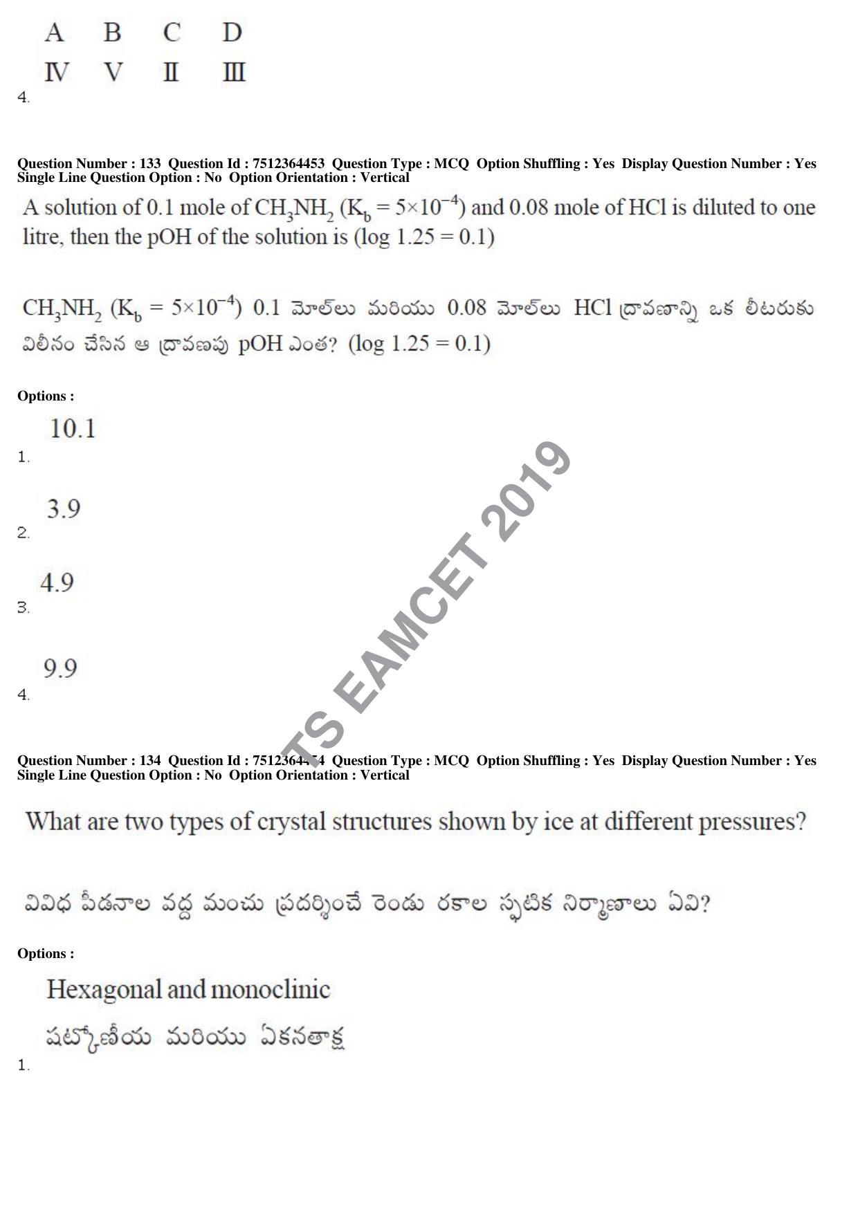 TS EAMCET 2019 Engineering Question Paper with Key (3 May 2019 Afternoon) - Page 96