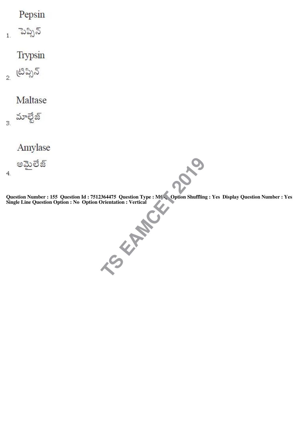 TS EAMCET 2019 Engineering Question Paper with Key (3 May 2019 Afternoon) - Page 112