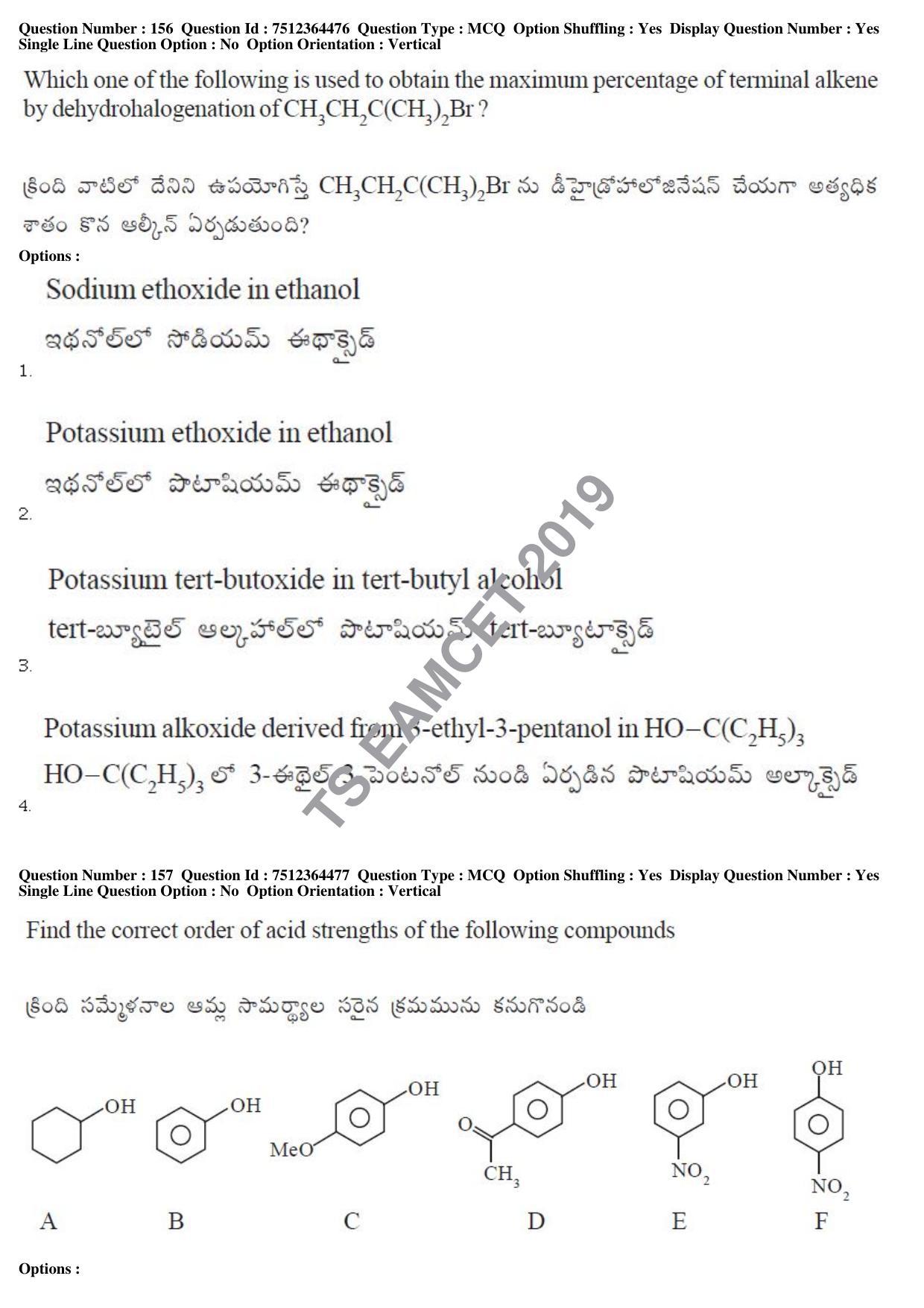 TS EAMCET 2019 Engineering Question Paper with Key (3 May 2019 Afternoon) - Page 114