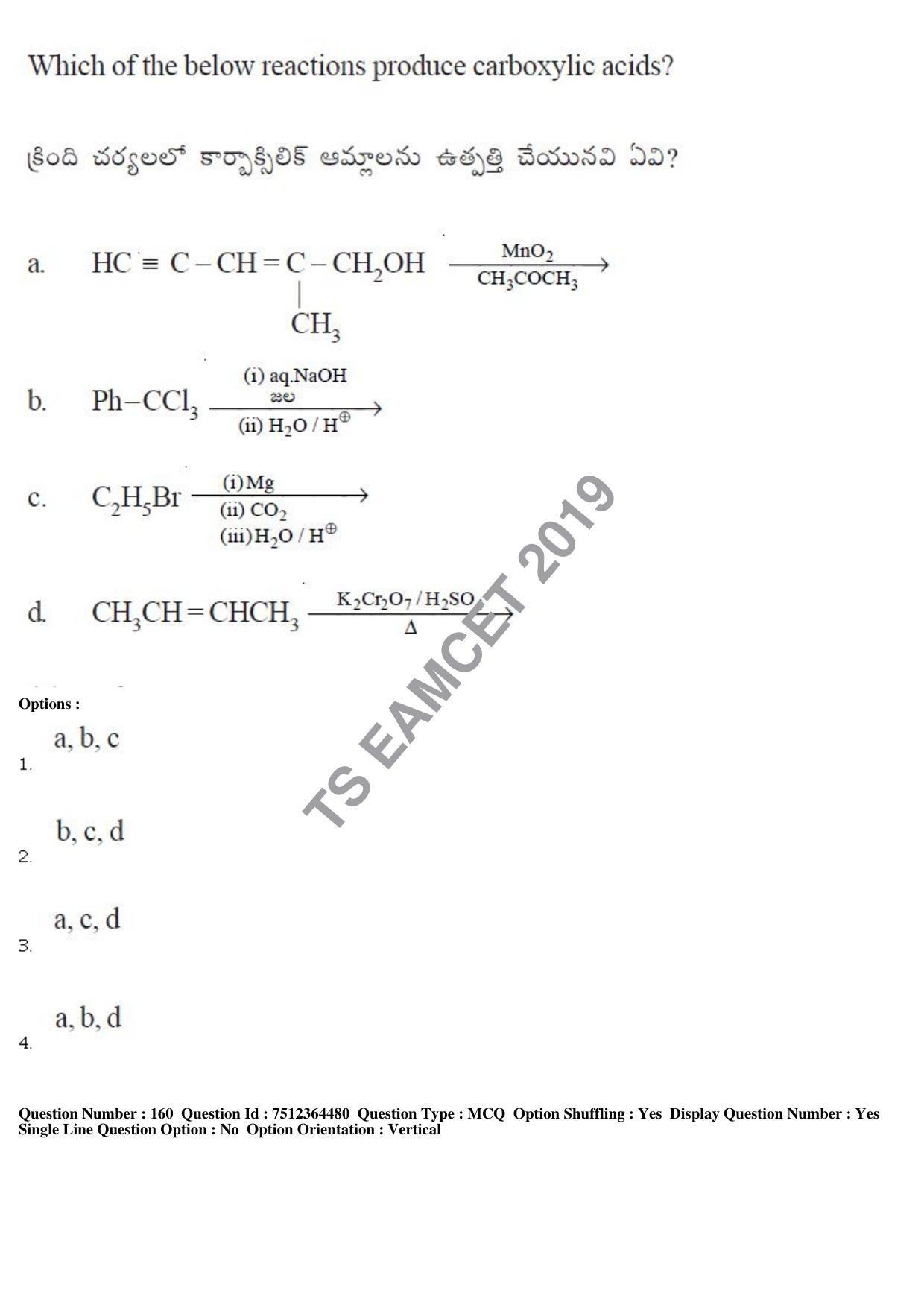 TS EAMCET 2019 Engineering Question Paper with Key (3 May 2019 Afternoon) - Page 116