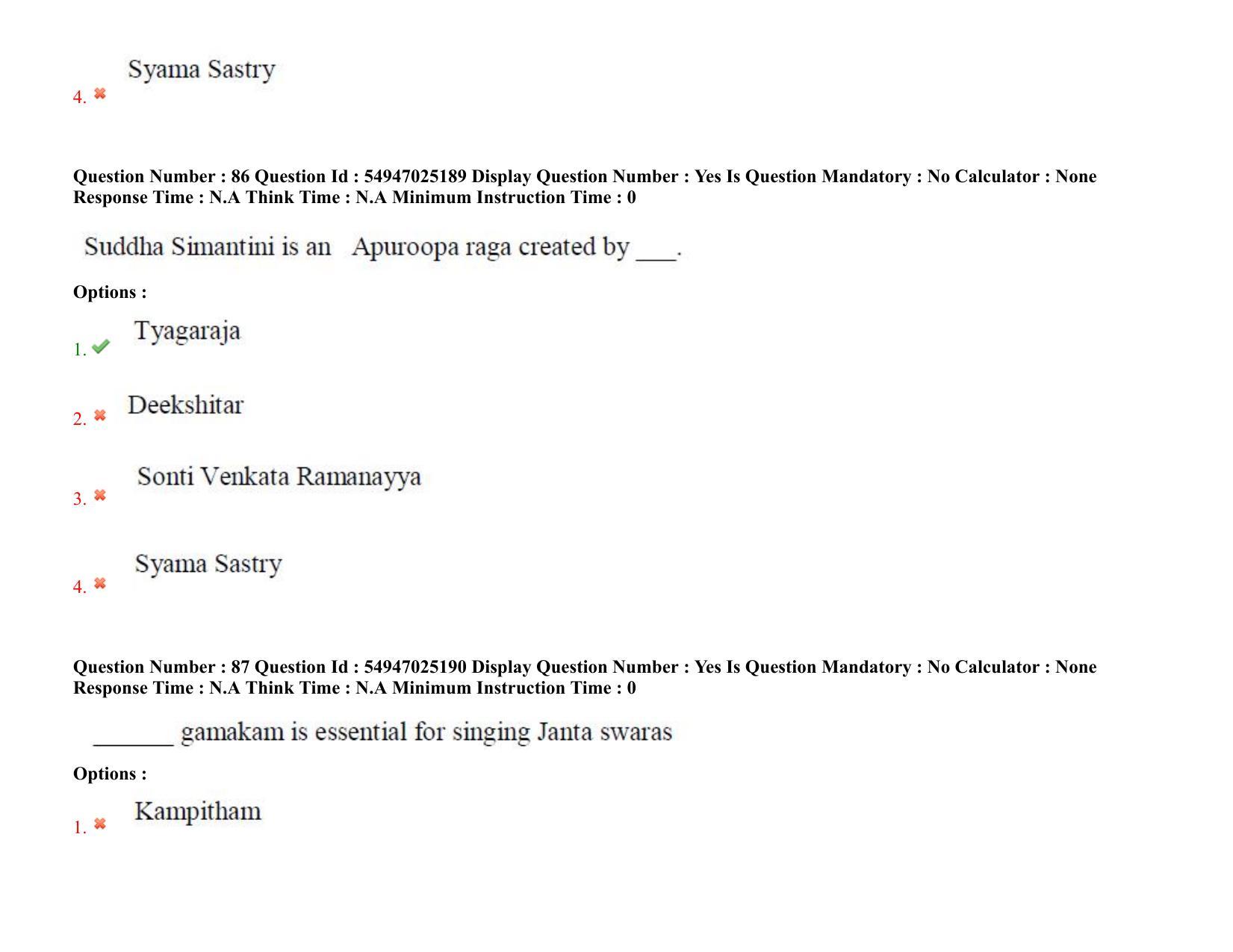 AP RCET 2022: Music - 18-10-2022 (Tuesday) Session-I: Question Paper With keys - Page 65