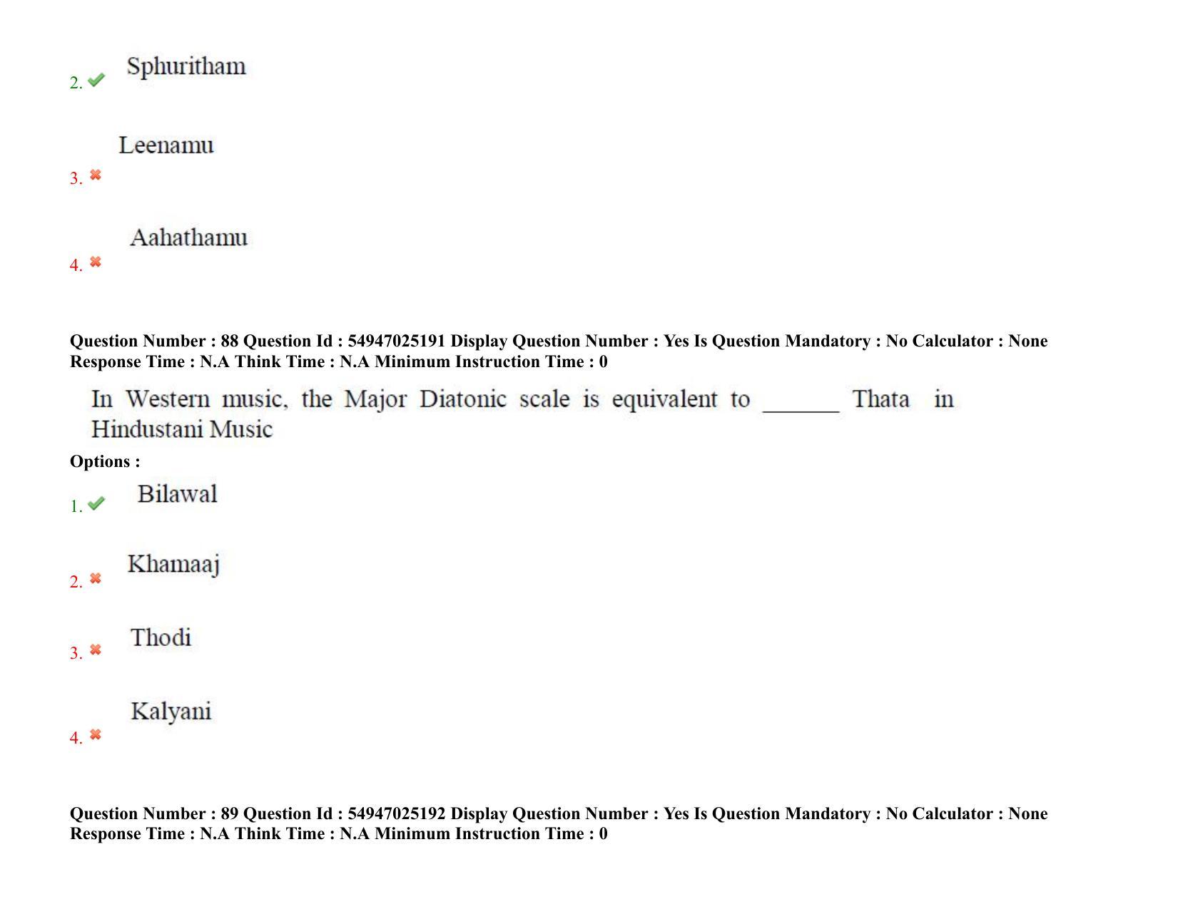 AP RCET 2022: Music - 18-10-2022 (Tuesday) Session-I: Question Paper With keys - Page 66