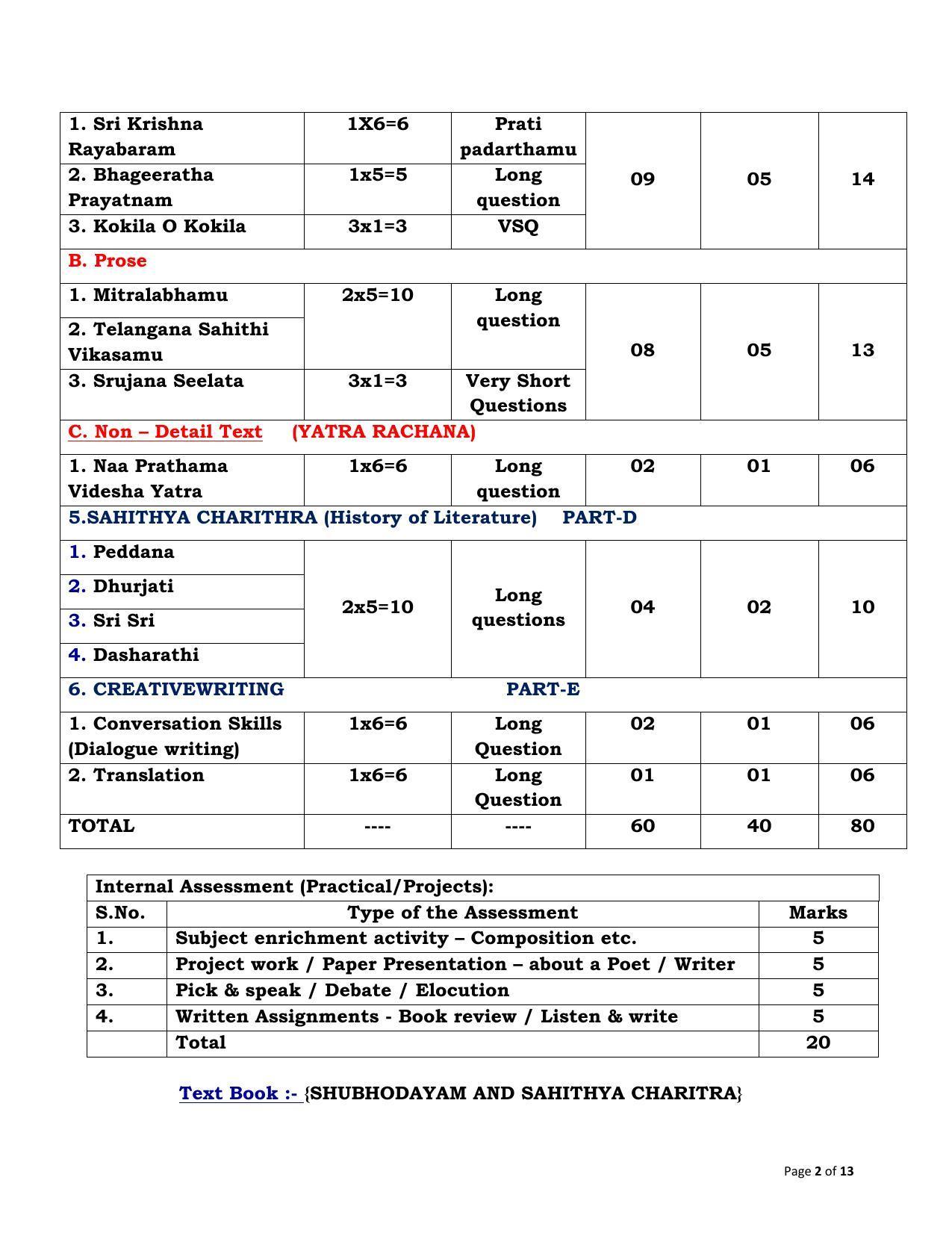 CBSE Class 12 Telugu (Telangana) Sample Paper 2024 - Page 2