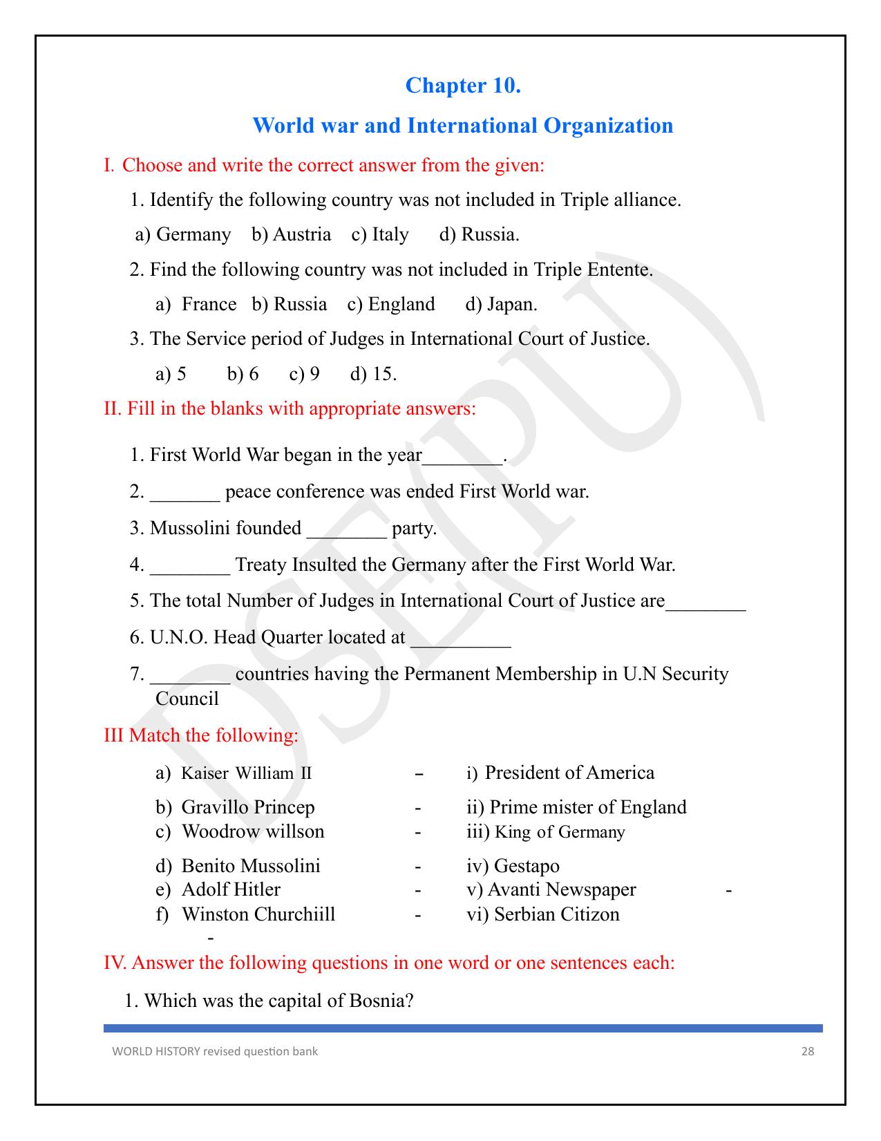 Karnataka 1st PUC Question Bank 2025 - History English - Page 28