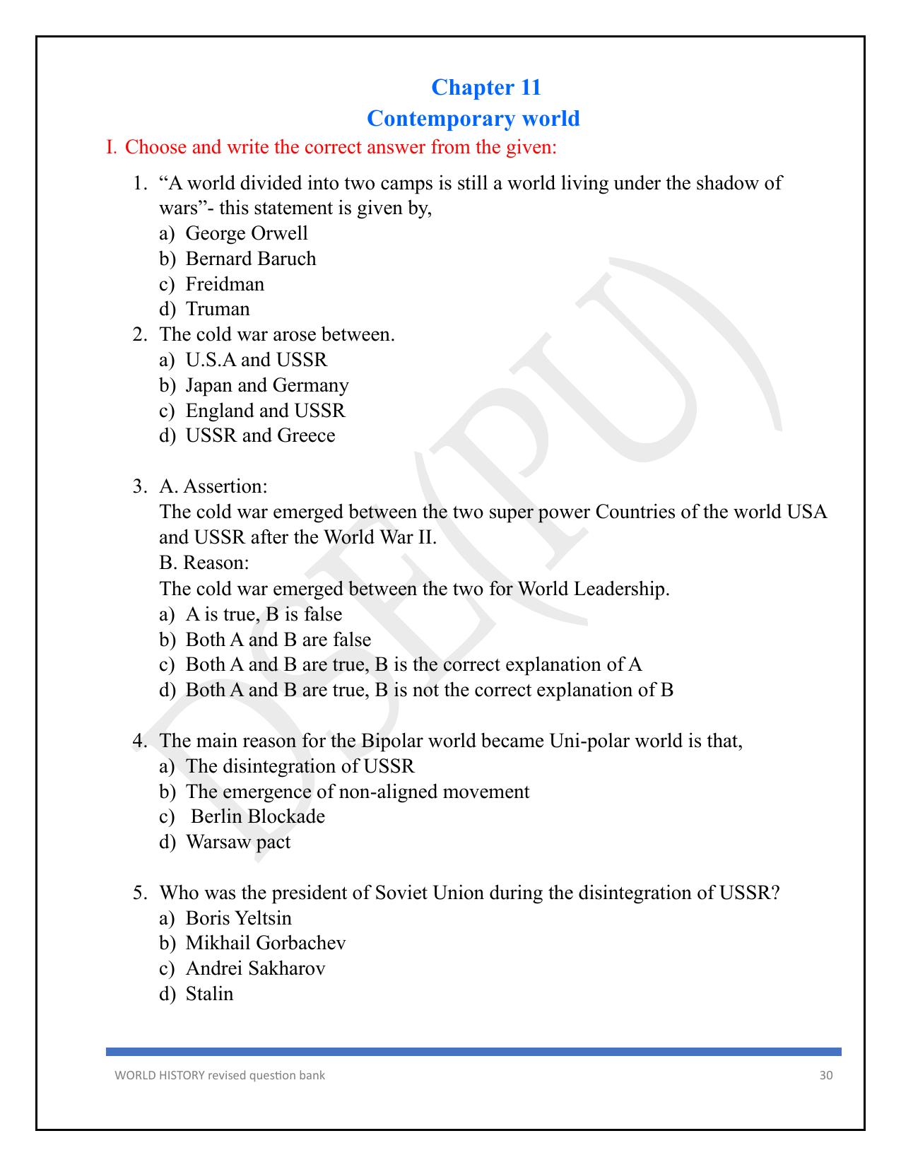 Karnataka 1st PUC Question Bank 2025 - History English - Page 30