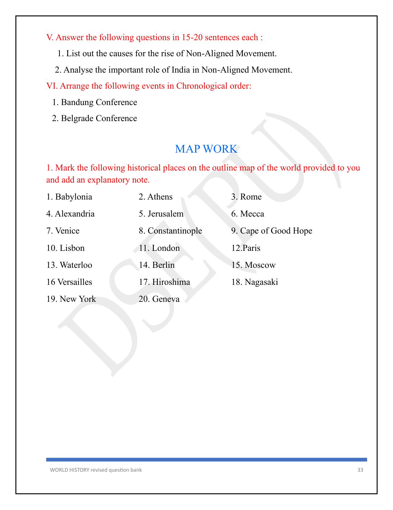 Karnataka 1st PUC Question Bank 2025 - History English - Page 33