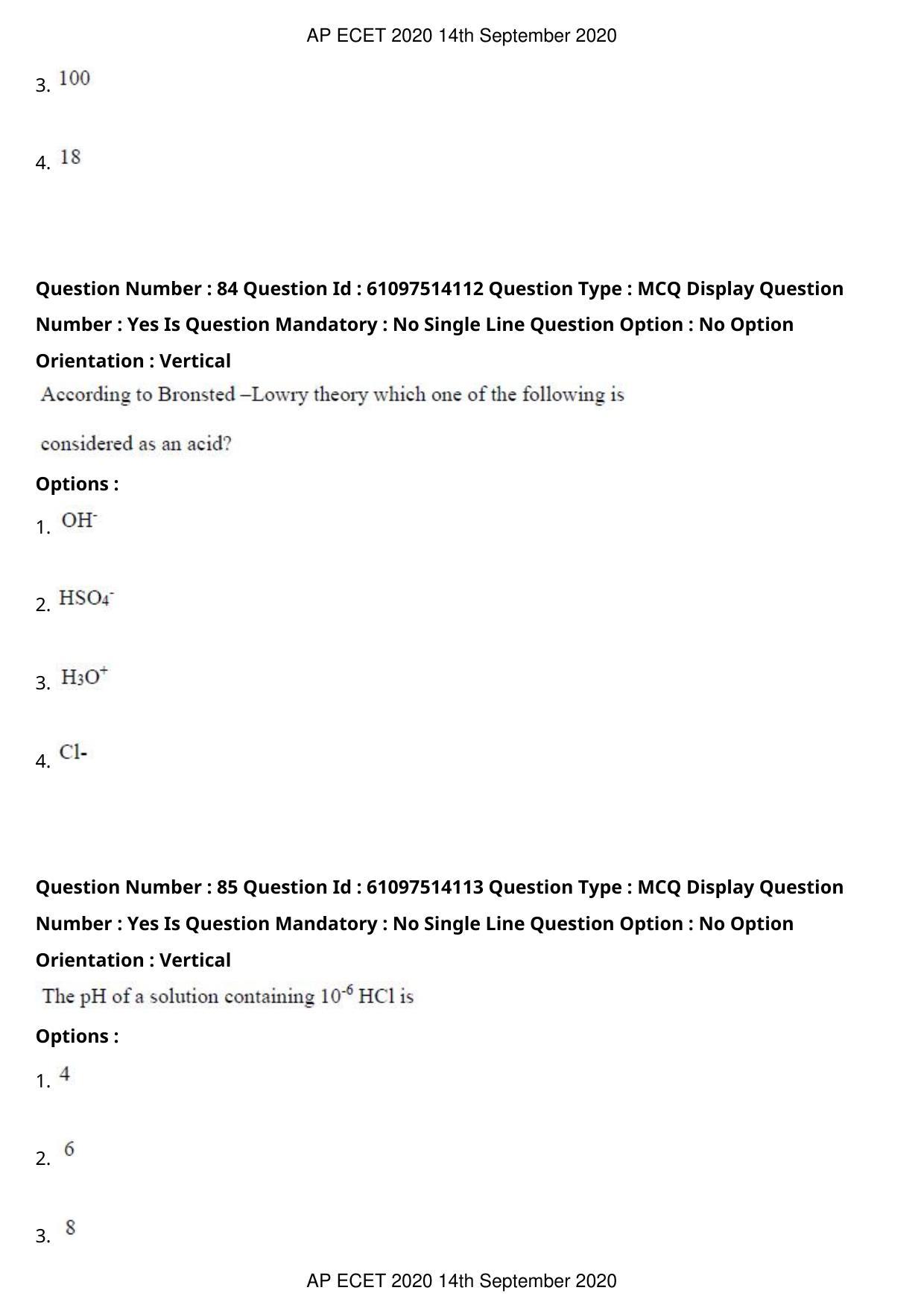 AP ECET 2020 - Electronics and Communication (Preview) Question Paper With Preliminary Keys - Page 47