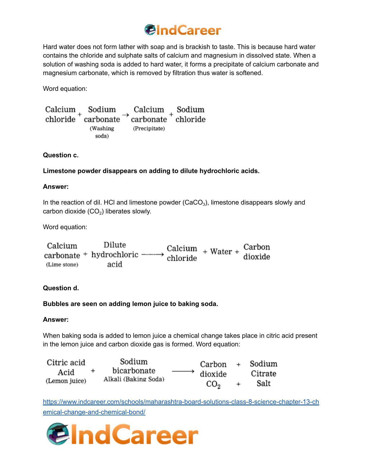 Maharashtra Board Solutions Class 8-Science: Chapter 13- Chemical Change and Chemical Bond - Page 5