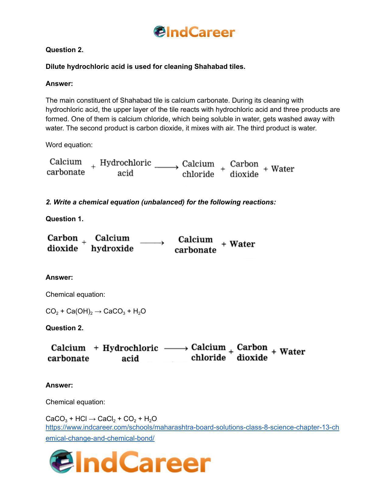 Maharashtra Board Solutions Class 8-Science: Chapter 13- Chemical Change and Chemical Bond - Page 22