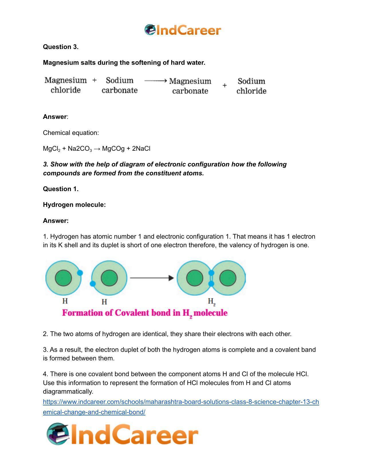 Maharashtra Board Solutions Class 8-Science: Chapter 13- Chemical Change and Chemical Bond - Page 23