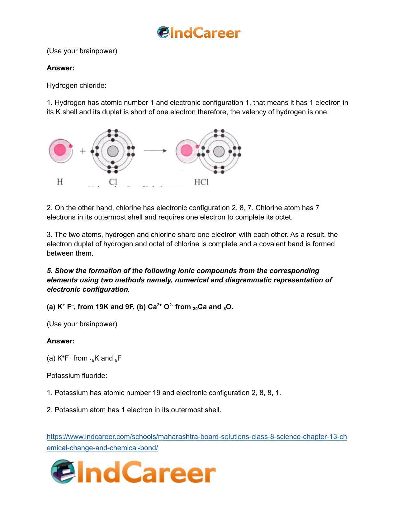 Maharashtra Board Solutions Class 8-Science: Chapter 13- Chemical Change and Chemical Bond - Page 24