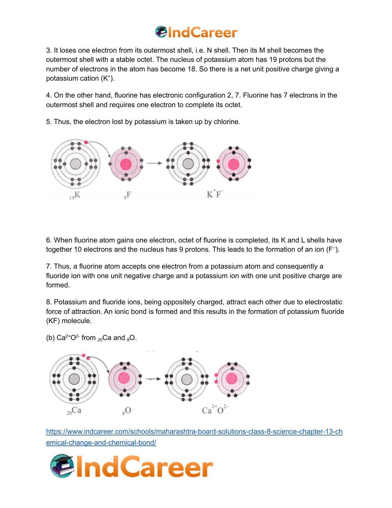 Maharashtra Board Solutions Class 8-Science: Chapter 13- Chemical Change and Chemical Bond - Page 25