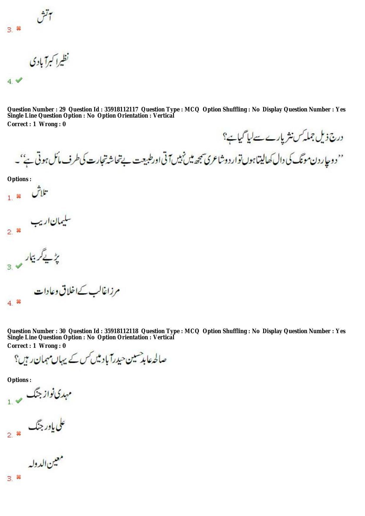 TS CPGET 2018 M.A. Urdu (Shift 1) Question Paper with Answer Key - Page 14