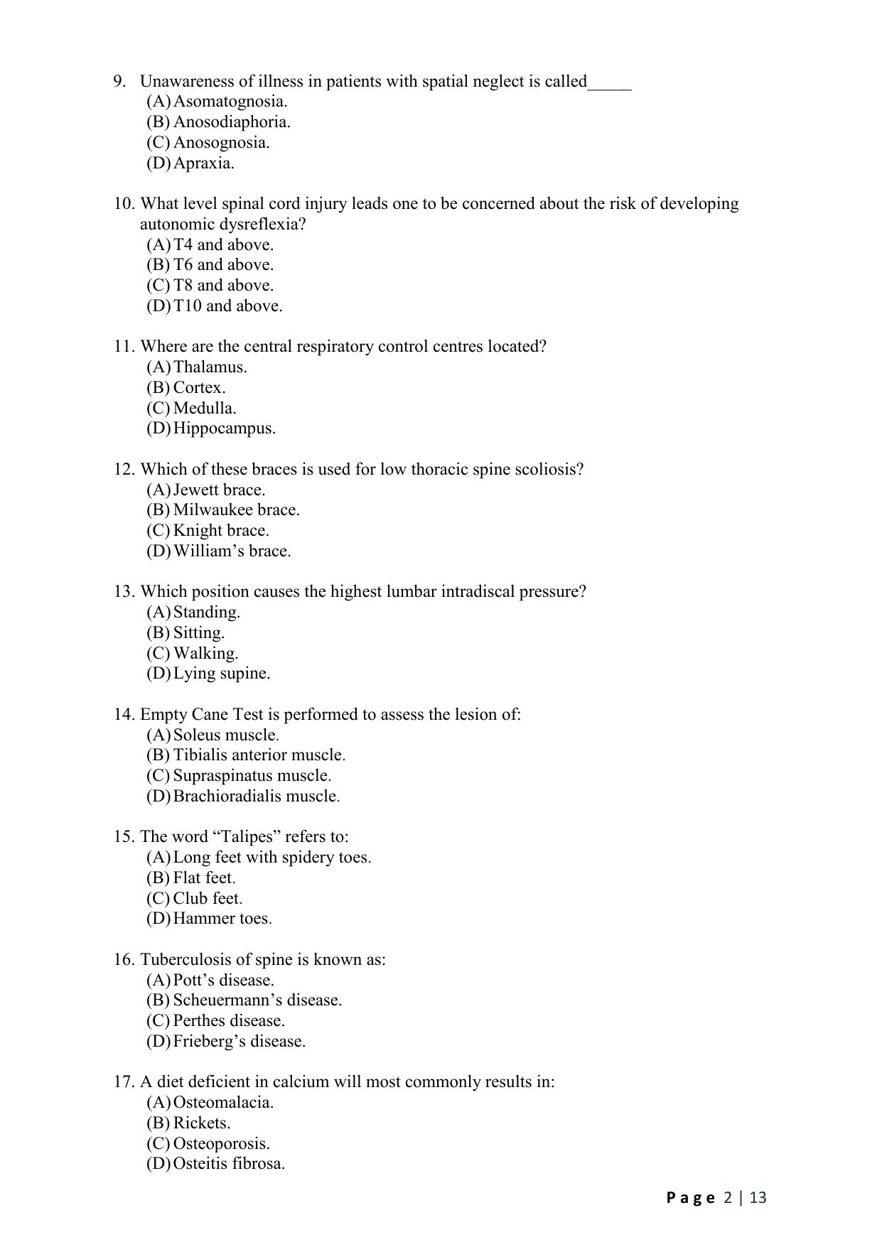 WB JEMAS (PG) MOT 2024 Question Paper - Page 4
